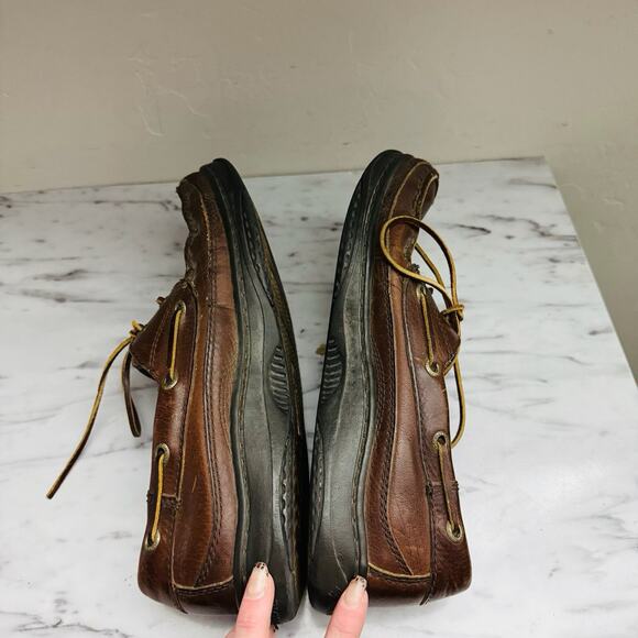 Columbia Baratti Bay Brown Leather Boat Shoe Men’s Size 9.5 - Picture 6 of 9